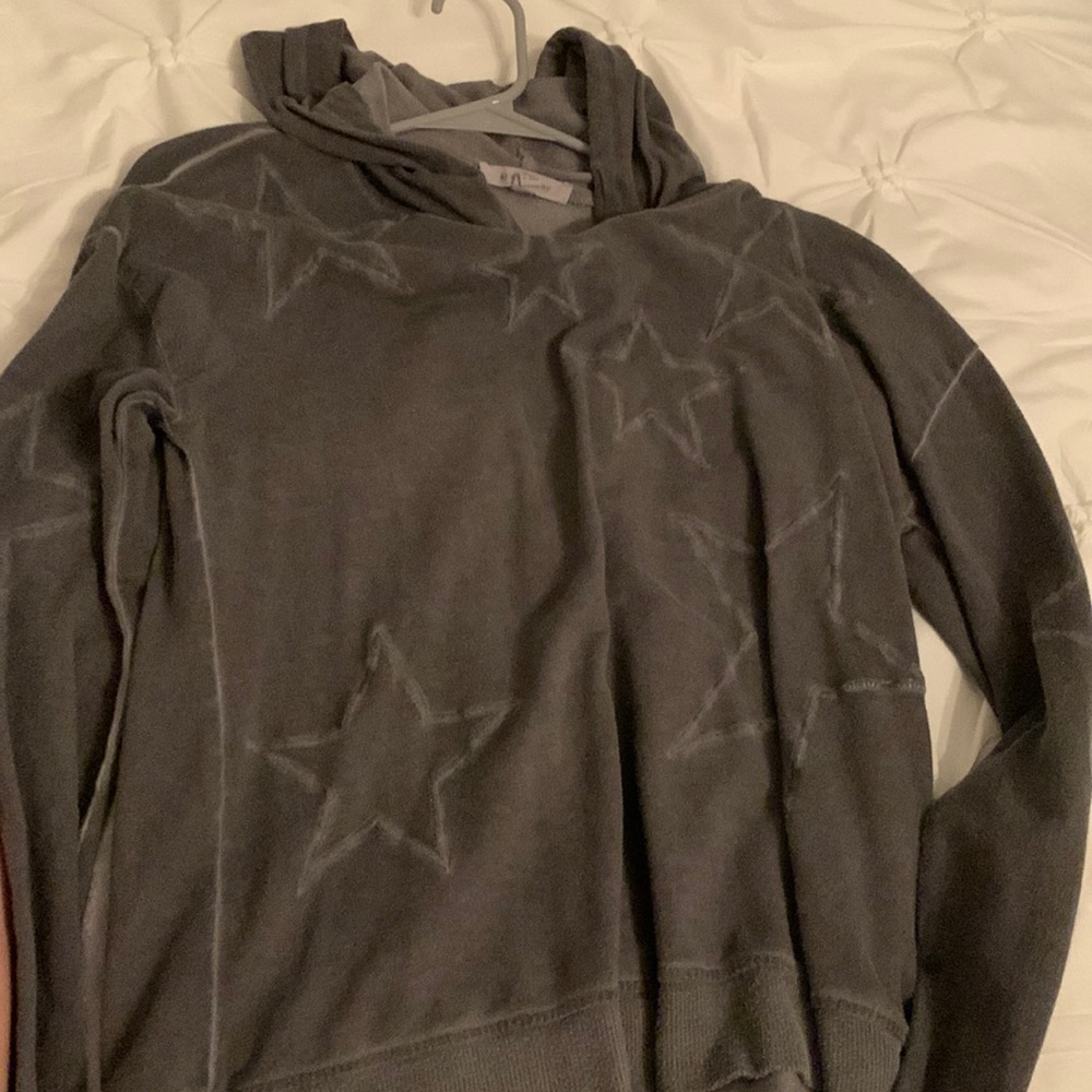 grey & gray star hoodie